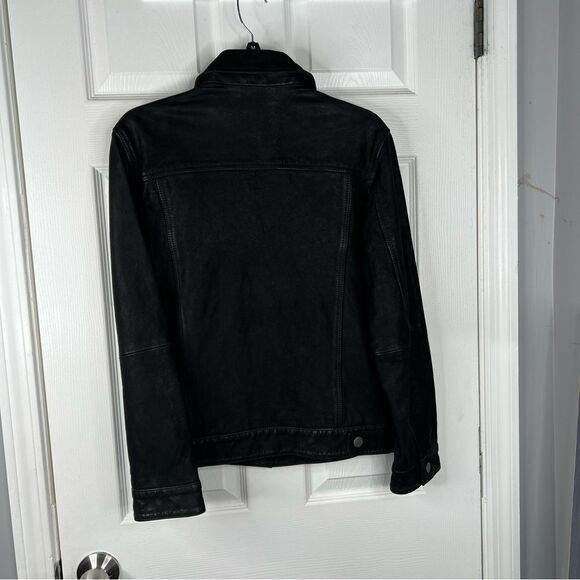 Sz XS Treasure & Bond Leather Button Up Jacket NWT $199 MSRP - Picture 9 of 11